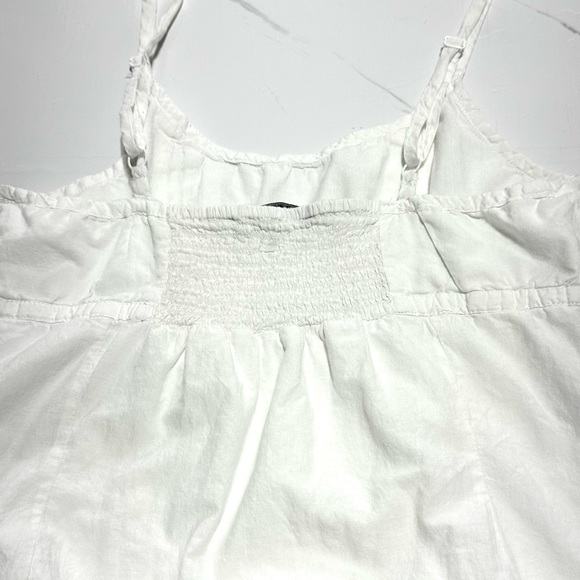 Reitmans White Floral Spaghetti Straps Comfy Midi Dress Size 9 - Picture 6 of 11